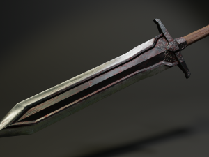 pack two-handed swords 3D मॉडल