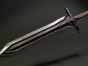 pack two-handed swords 3D Model