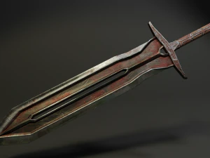 pack two-handed swords 3D Model
