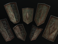 set of shields 3D Models