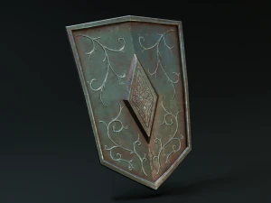set of shields 3D Model