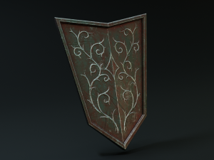 set of shields Modèle 3D
