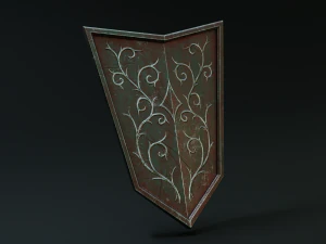 set of shields 3D Model