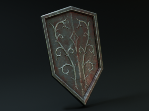set of shields Modèle 3D