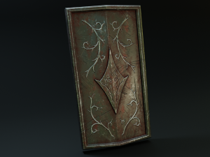 set of shields Modèle 3D