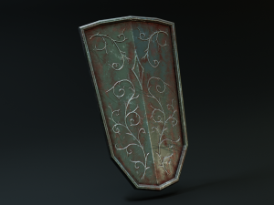 set of shields Modèle 3D
