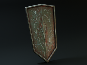 set of shields Modèle 3D
