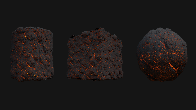 stylized lava pbr texture Tekstur CG .c4d .max .obj .3ds .fbx .stl .blend