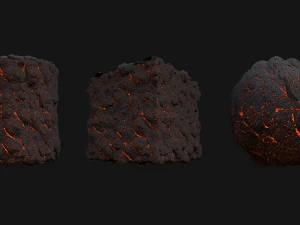 gestileerde lava pbr-textuur CG Texturen