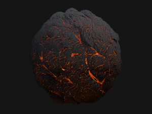 stylized lava pbr texture Tekstur CG