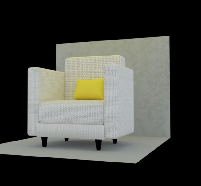 chair 1 3D Model .c4d .max .obj .3ds .fbx .stl .blend 