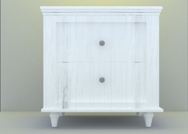 white cabinet Modelo 3D .c4d .max .obj .3ds .fbx .stl .blend 