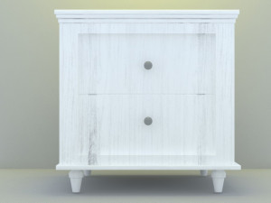 white cabinet 3D Model