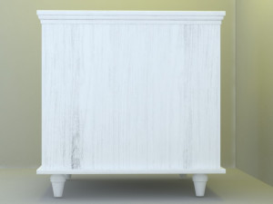 white cabinet Modelo 3D