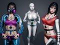 Azura Cyber Girl Constructor 3D Models