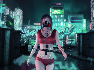 Azura Cyber Girl Constructor Model 3D