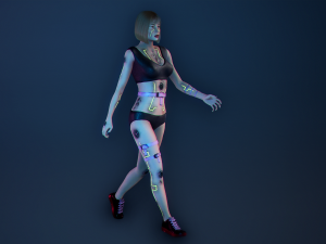 Azura Cyber Girl Constructor Model 3D