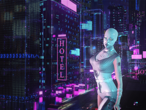 Azura Cyber Girl Constructor Model 3D
