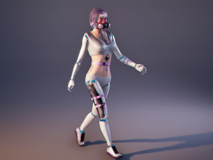 Azura Cyber Girl Constructor Model 3D