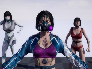 Azura Cyber Girl Constructor Model 3D