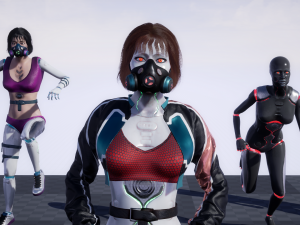 Azura Cyber Girl Constructor Model 3D