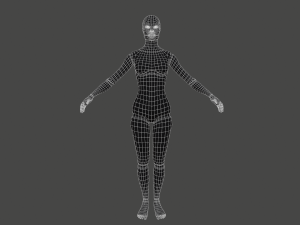 Azura Cyber Girl Constructor Model 3D