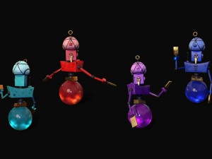 Tarologist Robot 3Dモデル