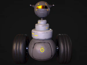 Simpatico robot operaio Modello 3D