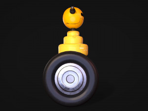 Cute Worker Robot 3D Model