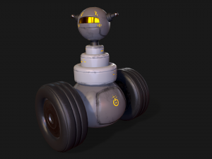 Cute Worker Robot 3D Model