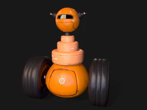 Simpatico robot operaio Modello 3D