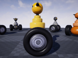 Cute Worker Robot 3D Model