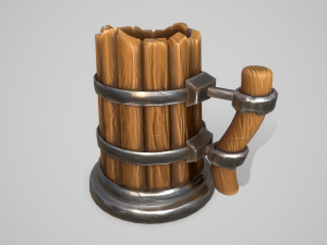 Medieval Mug 3D Model