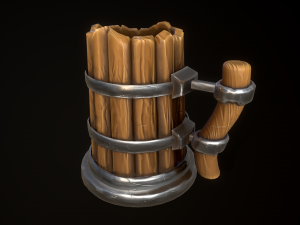 Medieval Mug Model 3D