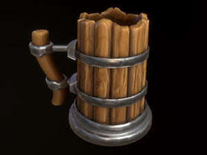 Medieval Mug Model 3D