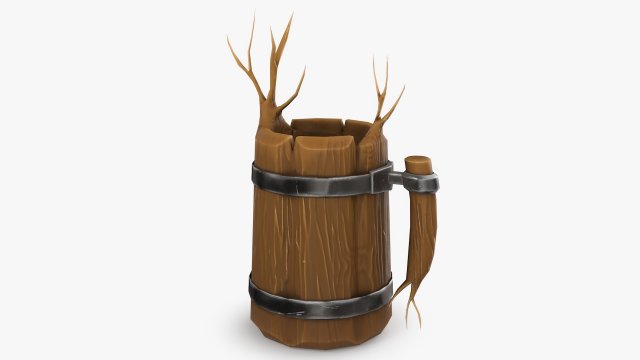 Medieval Elf Mug 3D Model .c4d .max .obj .3ds .fbx .stl .blend 