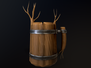 Medieval Elf Mug 3D Model