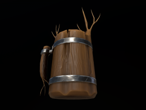 Medieval Elf Mug 3D Model
