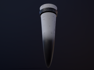 White Drinking Horn 3D 模型