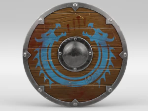 Perisai berlumuran darah Model 3D