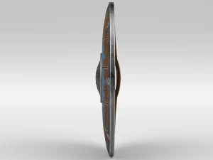 Escudo Coberto de Sangue Modelo 3D