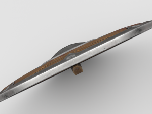 Blood-covered Shield 3D Model