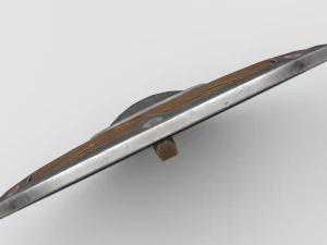 Escudo Coberto de Sangue Modelo 3D