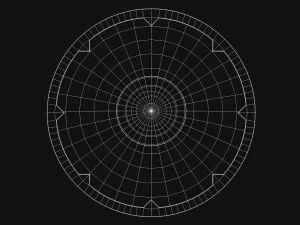 Escudo Coberto de Sangue Modelo 3D