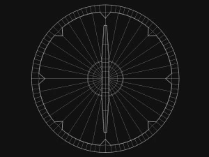 Escudo Coberto de Sangue Modelo 3D