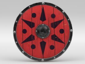 Red Viking Shield 3D Models
