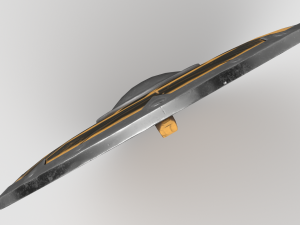 Yellow Viking Shield Modello 3D