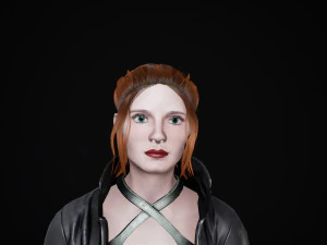 Personagem Feminina Frida Modelo 3D