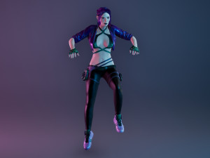 Frida Female Character Modelo 3D