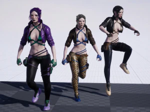 Personagem Feminina Frida Modelo 3D